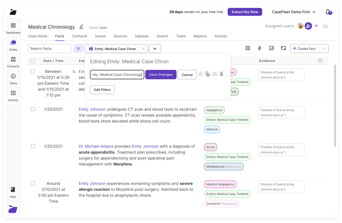 2024-07 Medical chronology software