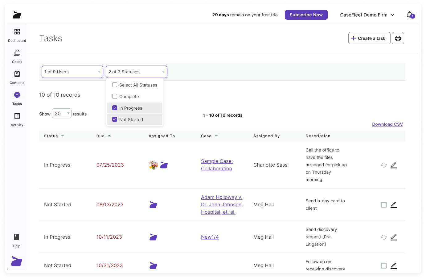 2024-07 Manage litigation cases collaboratively