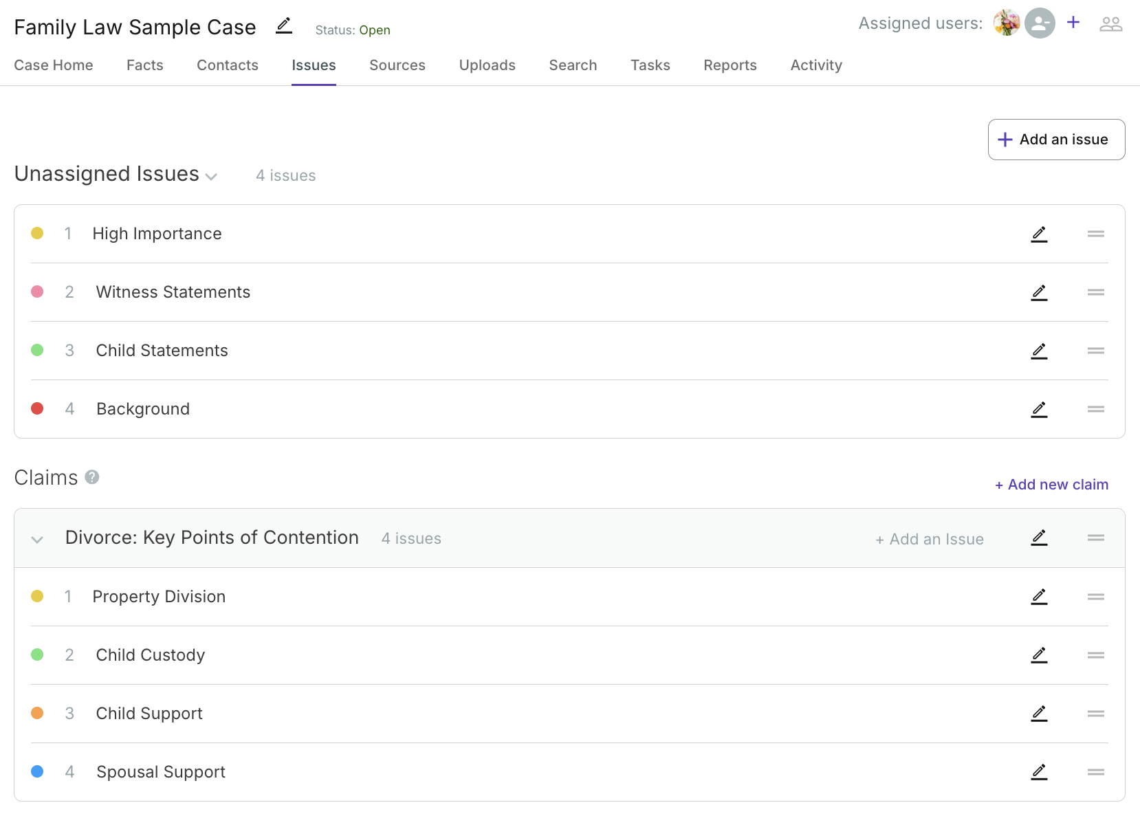 Family Law Sample Case