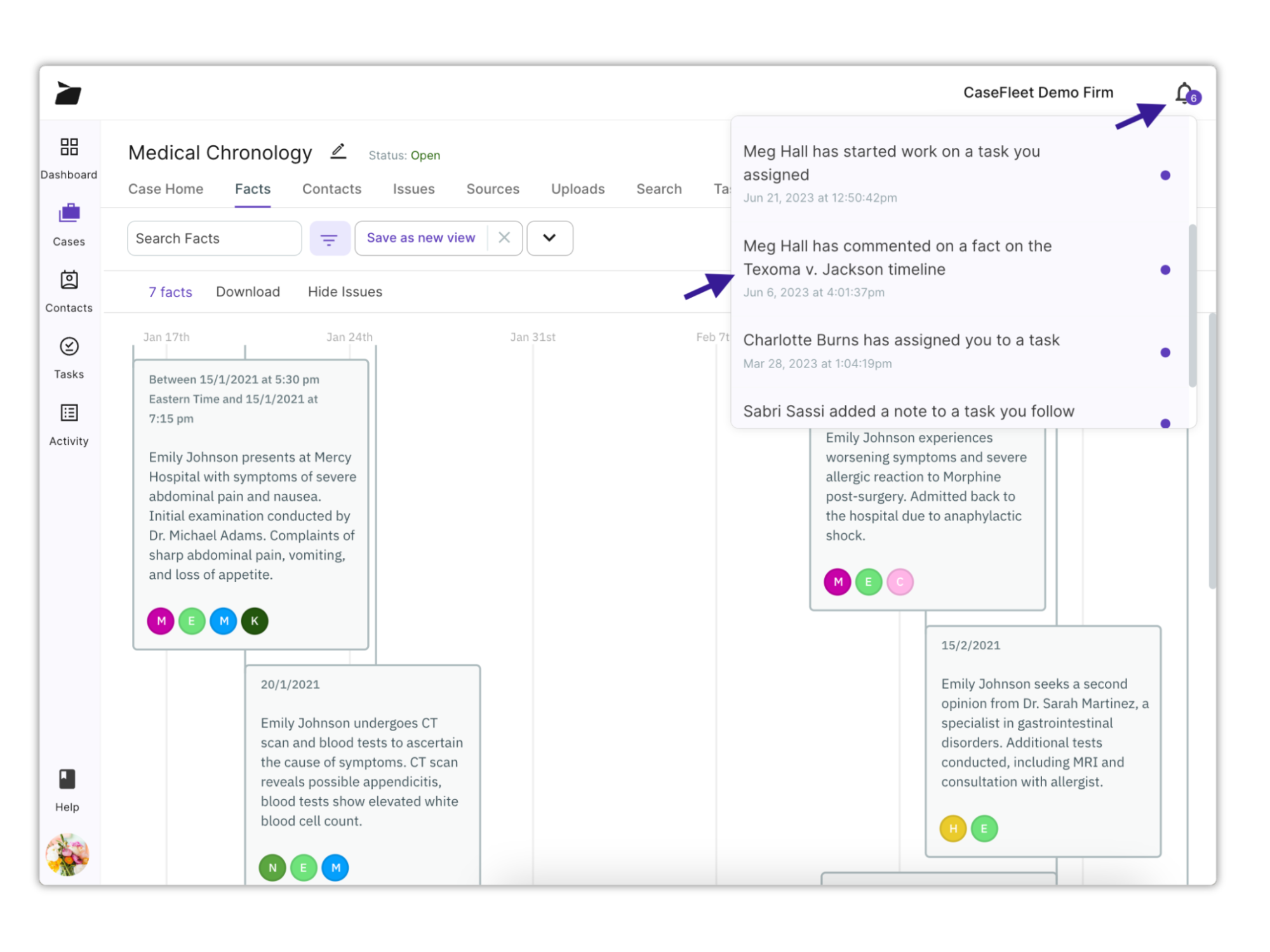 V2 Casefleet Notifications Window Case Collaboration 